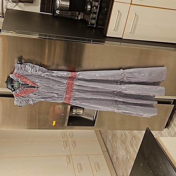 💕CLARE V. ANTHROPOLOGIE💕 Joelle Dress ~ Lilac Striped Print Large L NWT - Picture 11 of 16